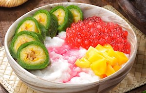Es pisang ijo