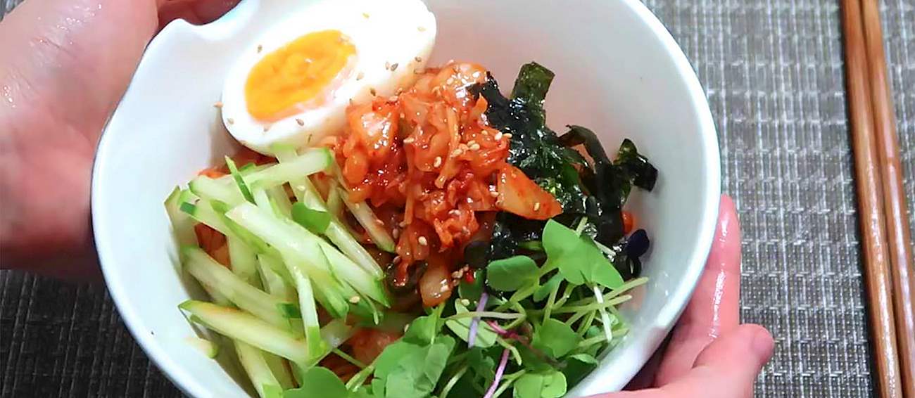 Bibim Guksu Traditional Noodle Dish From South Korea