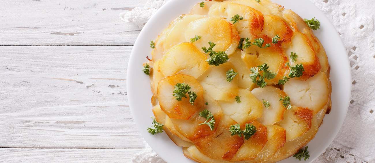 Pommes Anna Traditional Potato Dish From France, Western Europe