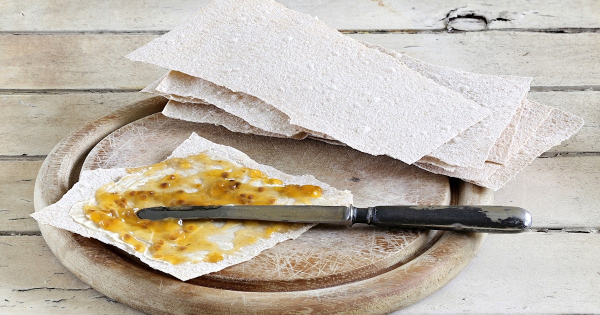 Flatbrød Traditional Flatbread From Norway, Northern Europe