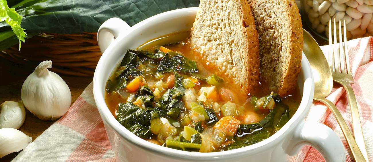 Minestra di Pane Traditional Bread Soup From Tuscany, Italy