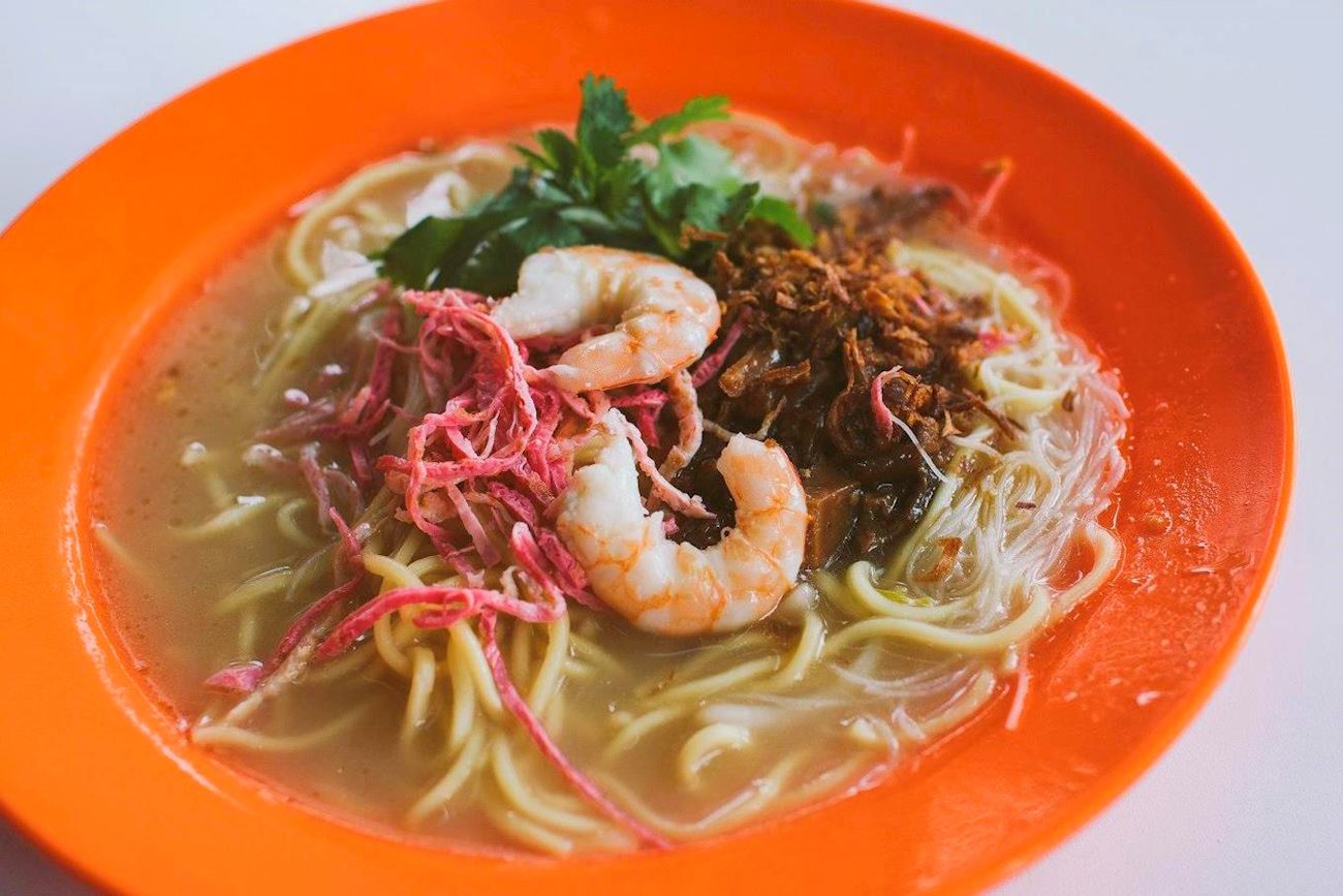 Lam Mee Traditional Noodle Dish From Penang, Southeast Asia