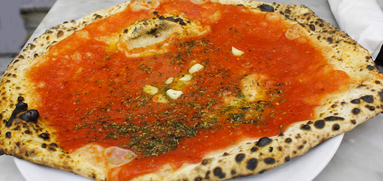 Pizza Marinara Traditional Pizza From Naples, Italy