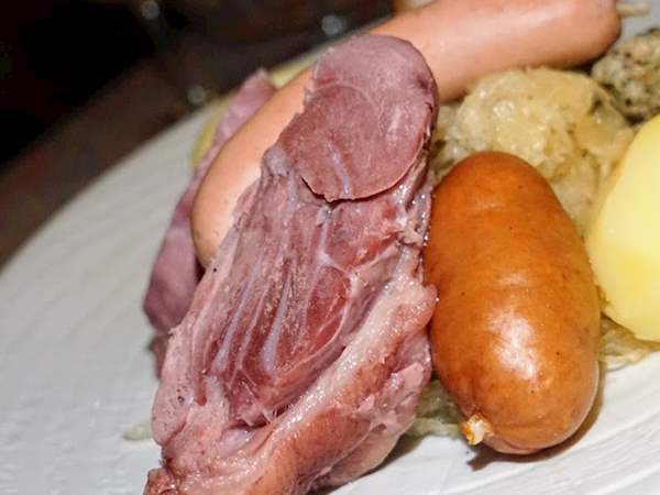 Choucroute Garnie Traditional Meat Dish From Alsace France