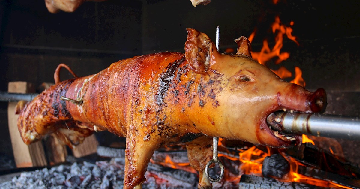Spanferkel Traditional Pork Dish From Germany, Central Europe