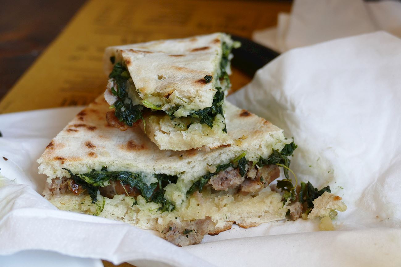 Torta al Testo Traditional Flatbread From Umbria, Italy