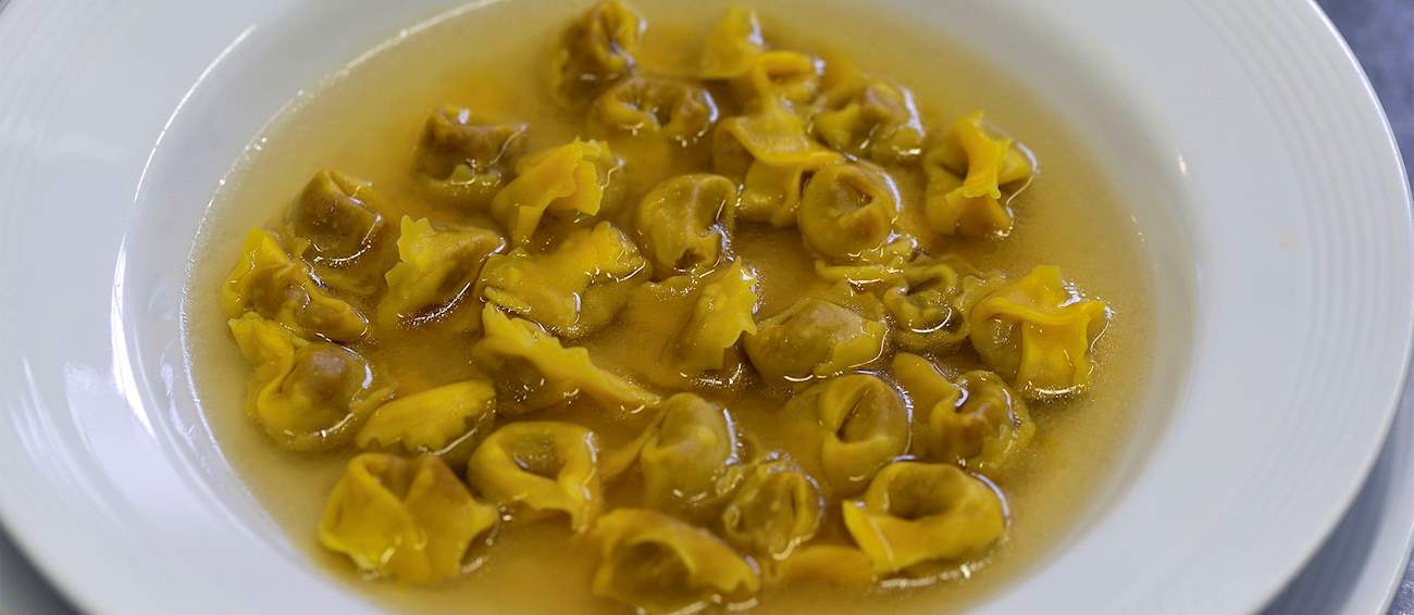 Cappelletti in Brodo Traditional Pasta From EmiliaRomagna, Italy