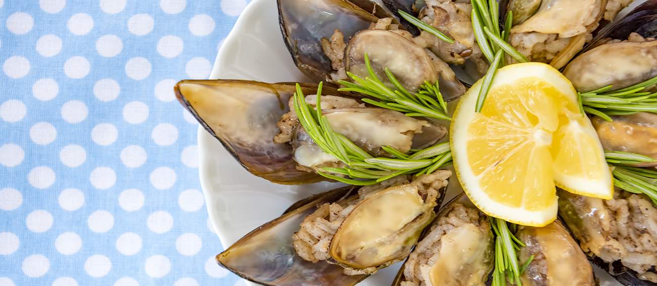 Midye Dolma Traditional Mussel Dish From Turkiye