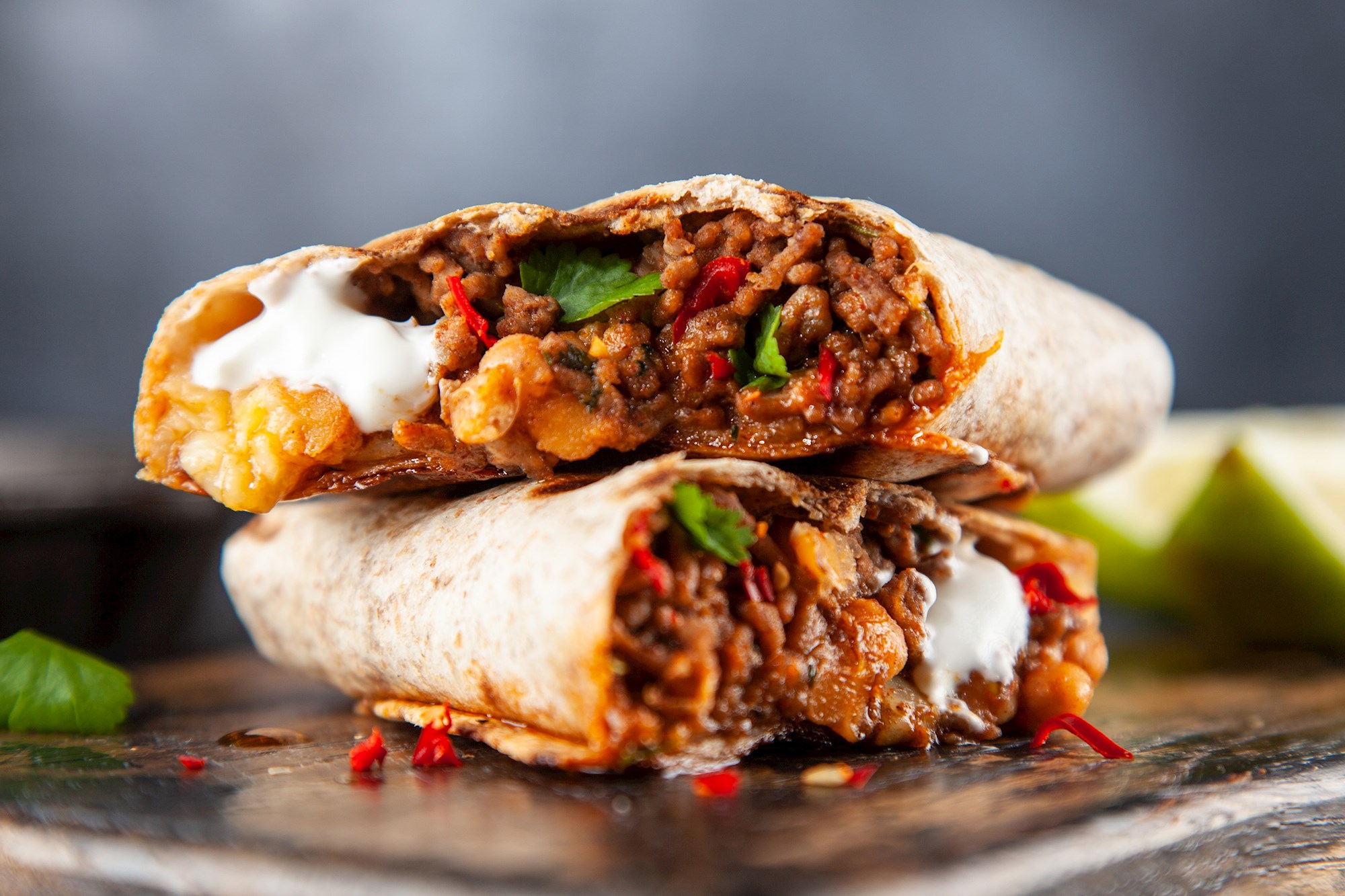 beef and rice burrito recipe