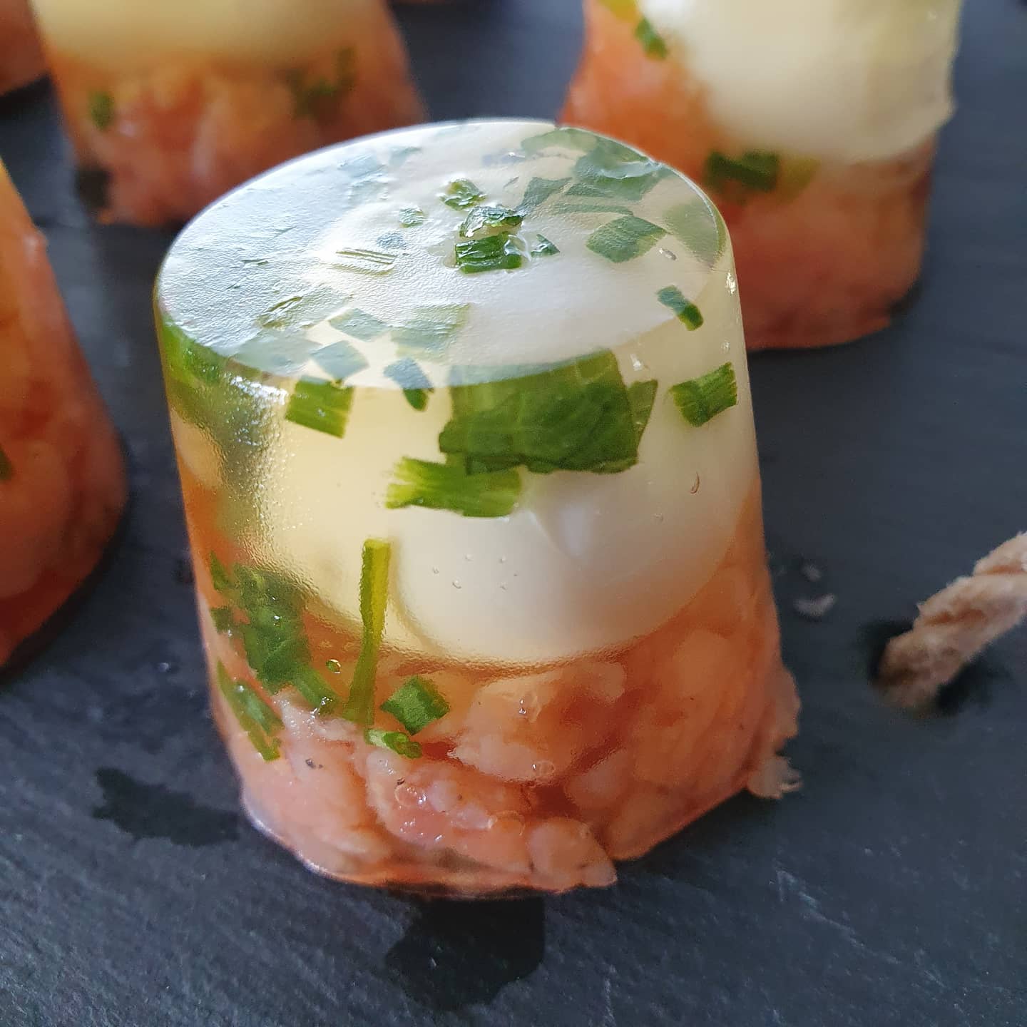 Oeufs en Gelée Traditional Appetizer From Canada