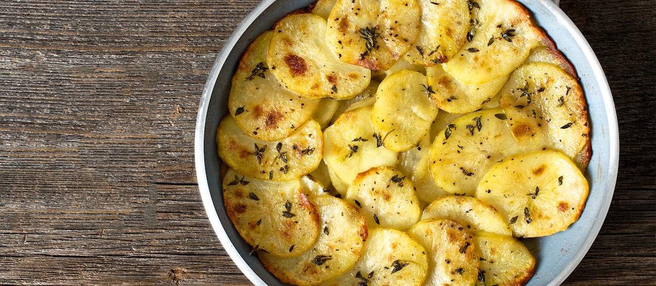 Pommes Anna Traditional Potato Dish From France, Western Europe