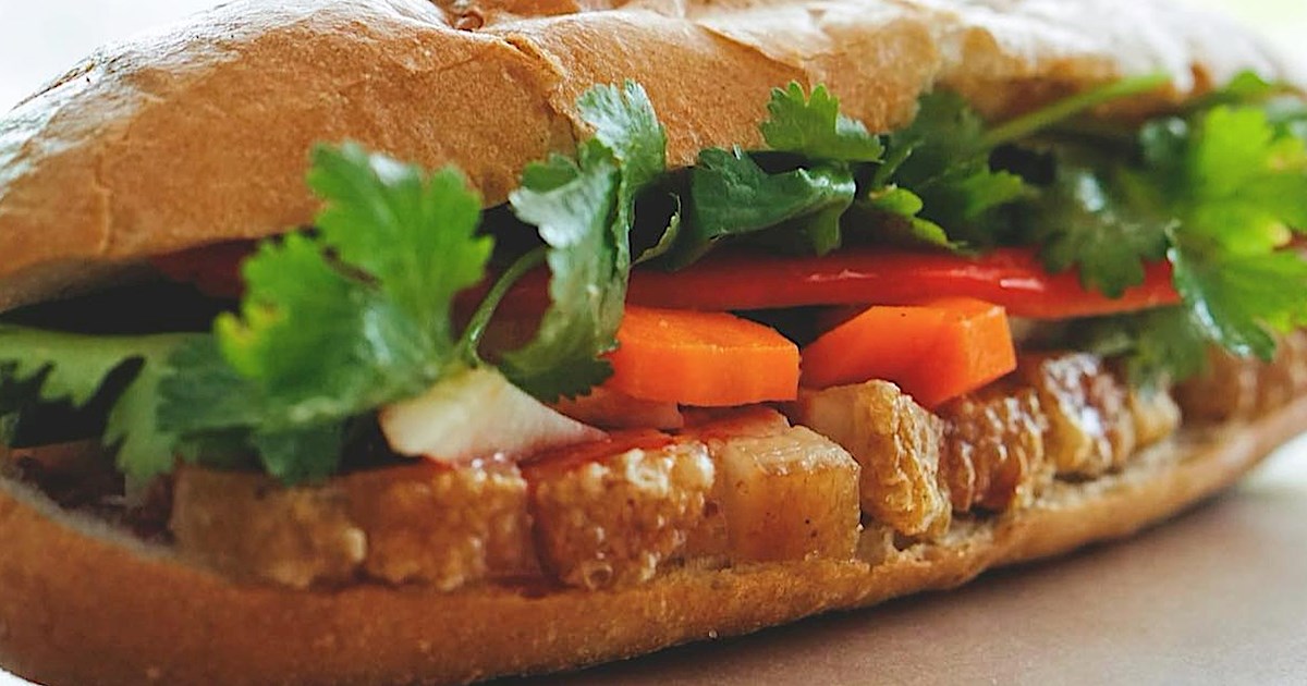 Bánh mì Heo Quay | Traditional Sandwich From Vietnam, Southeast Asia