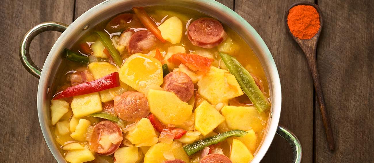 Paprikás Krumpli Traditional Stew From Hungary, Central Europe