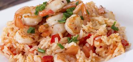 Arroz con camarones