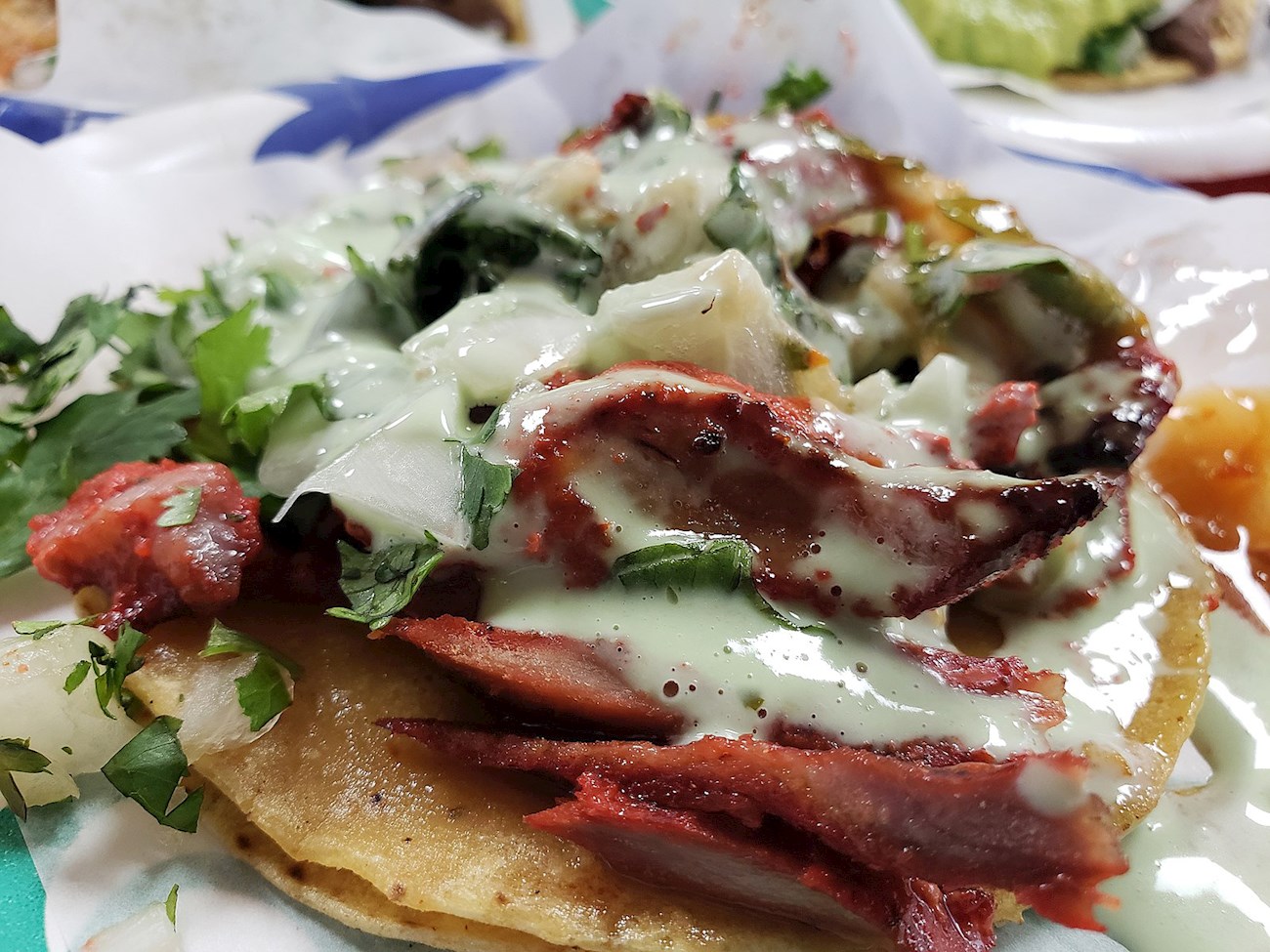Tacos De Adobada Traditional Street Food From Mexico