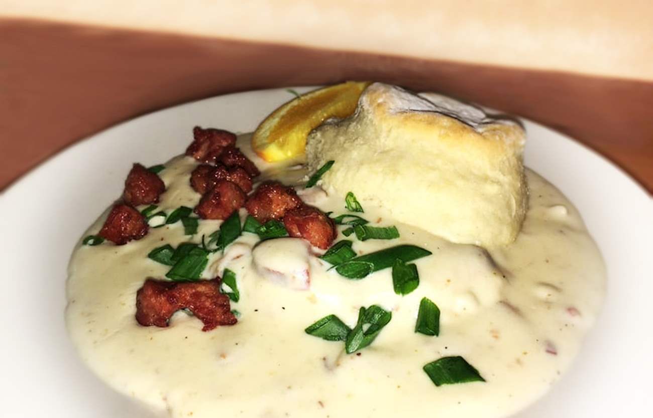 Biscuits ’n’ Gravy In Cake Café & Bakery TasteAtlas