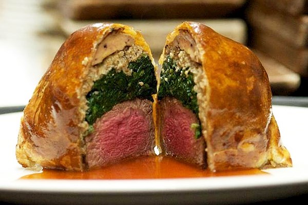 what restaurants serve beef wellington near me