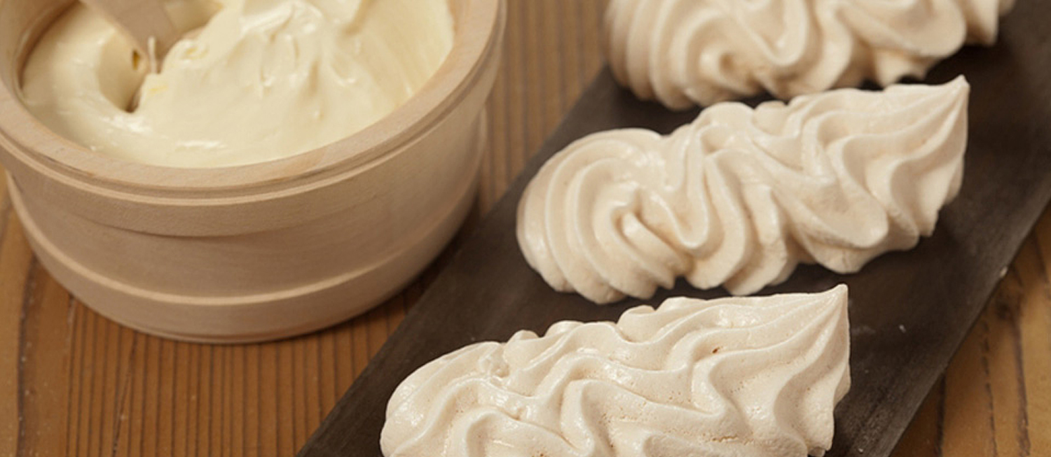 Swiss Meringue Traditional Dessert From Switzerland