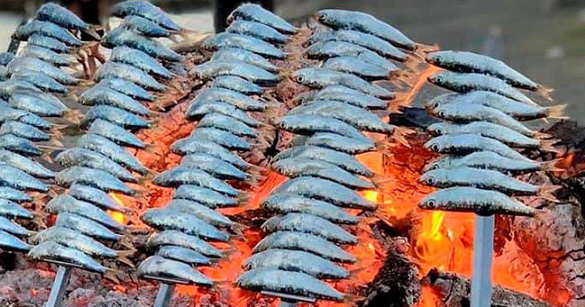 Sardine Espeto in Malaga