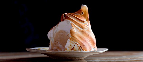 Baked Alaska with Mocha Sauce, Whats Cooking America