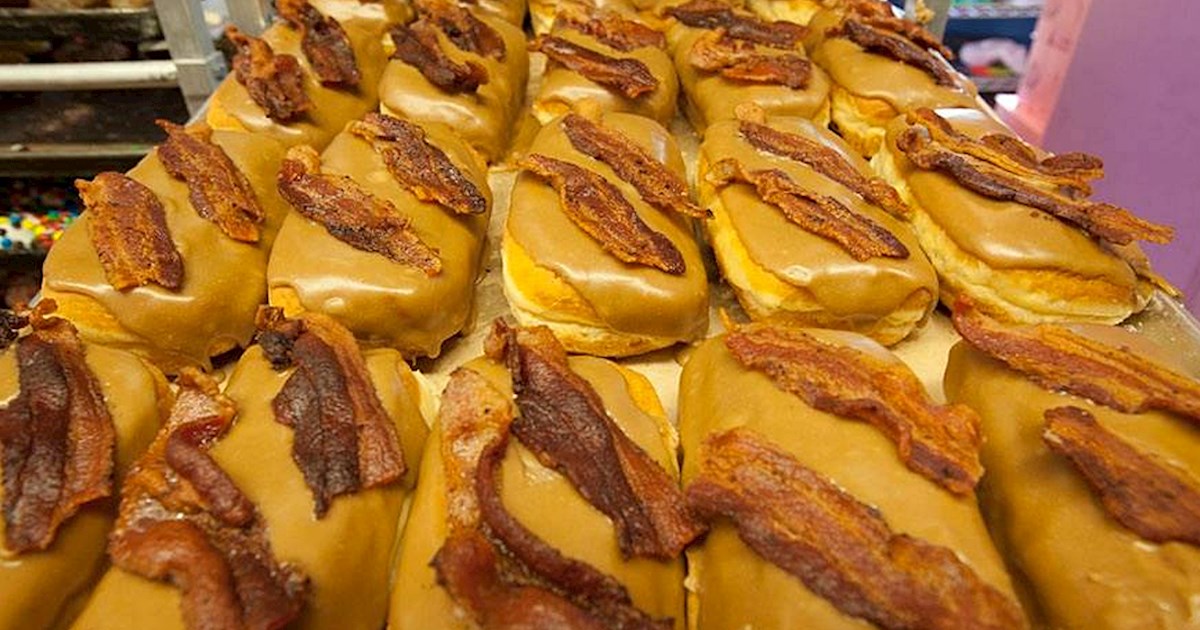 Maple Bacon Donut In Voodoo Doughnut TasteAtlas