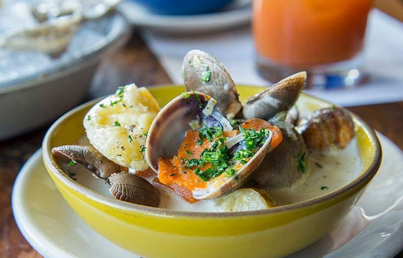 New England Clam Chowder In Hog Island Oyster Co. 