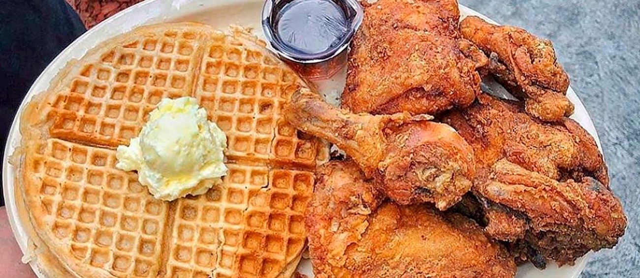 Chicken And Waffles In Roscoe’s House of Chicken and Waffles