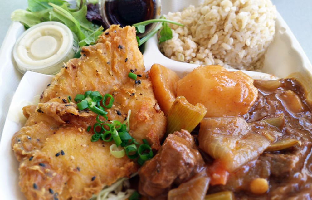 Plate Lunch Traditional Meat Dish From Hawaii, United States of America