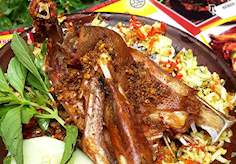 Bebek Goreng Traditional Duck Dish From Indonesia Southeast Asia