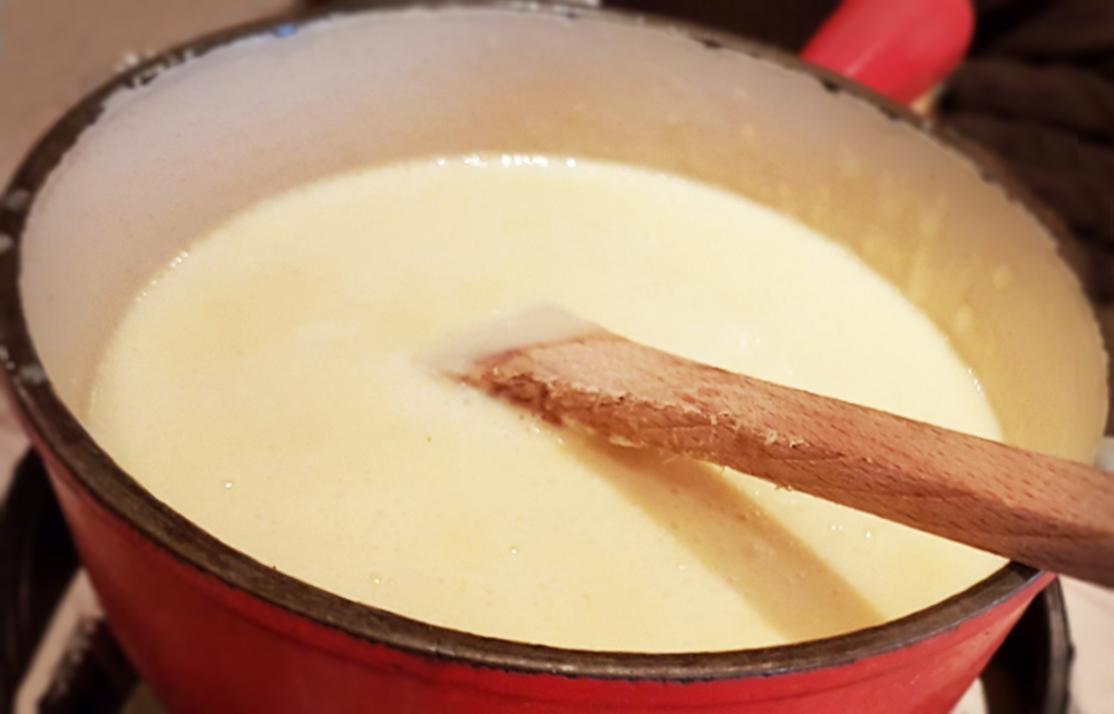 Fondue Savoyarde Traditional Dipping Sauce From Savoie, France