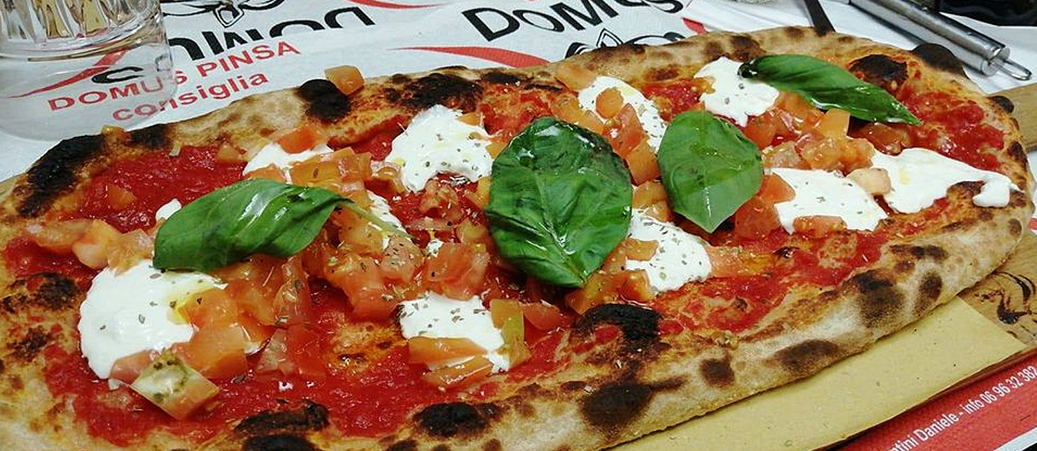 Pinsa Romana Traditional Pizza From Rome, Italy