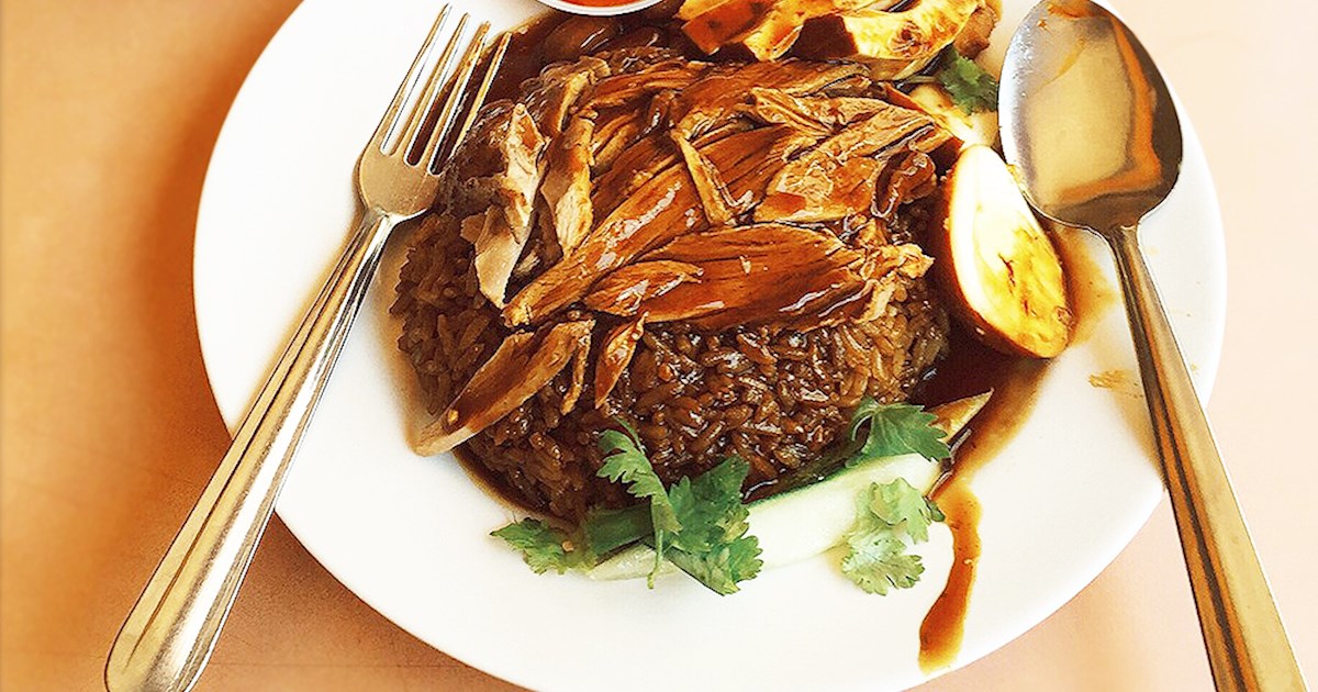 Braised Duck Rice In Chuan Kee Boneless Braised Duck | TasteAtlas