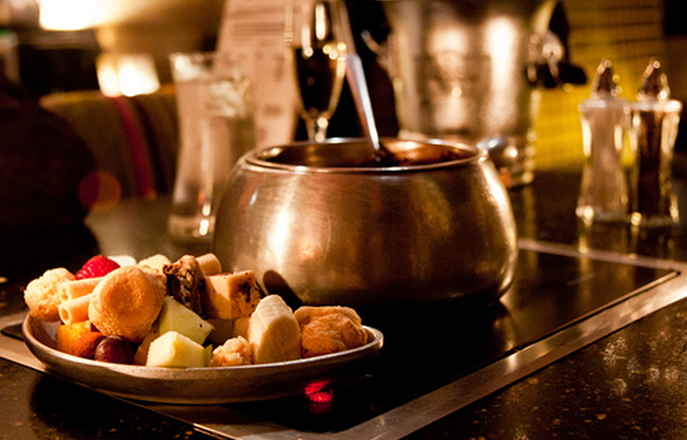 Chocolate Fondue Traditional Chocolate Dessert From New York City
