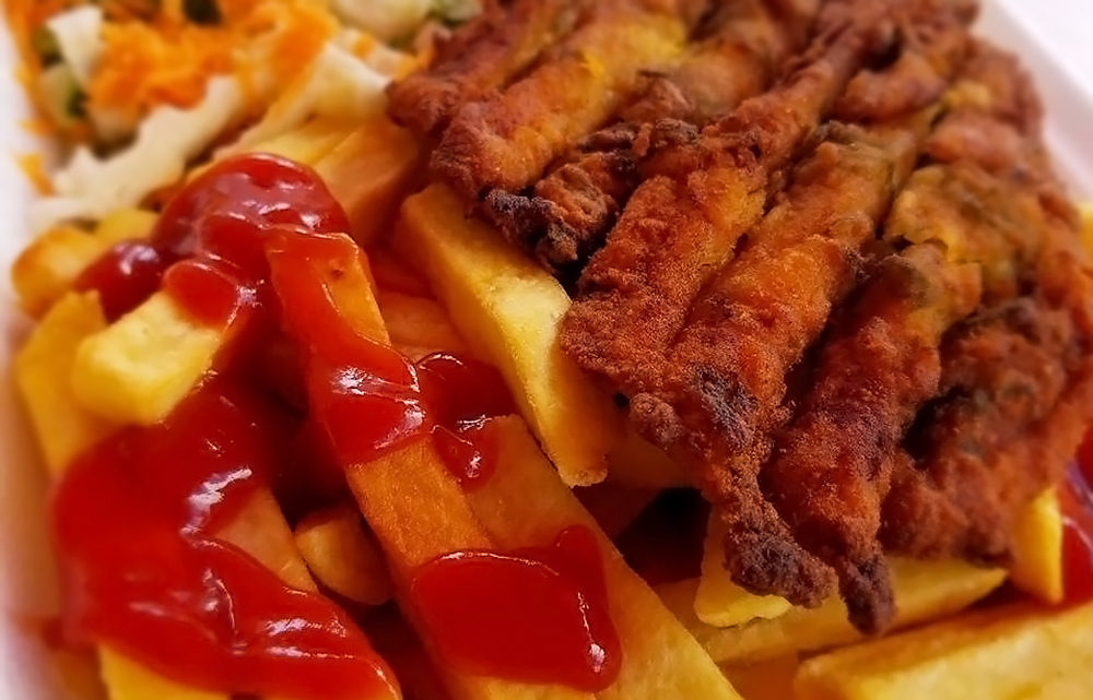 Flying Fish Cutters Traditional Sandwich From Barbados, Caribbean