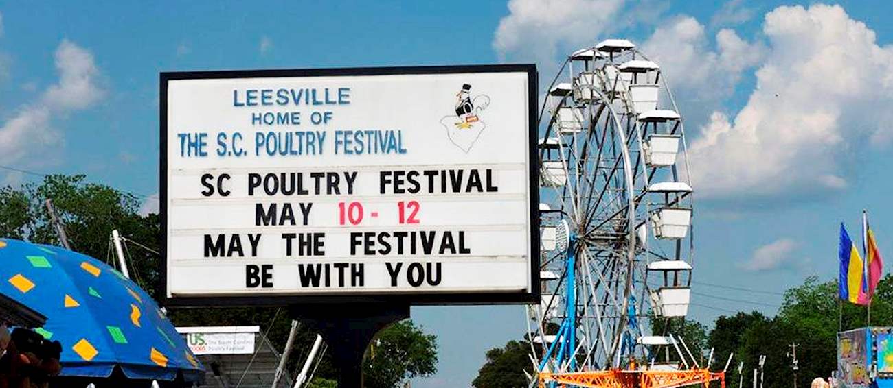 South Carolina Poultry Festival Meat festival in Leesville Where