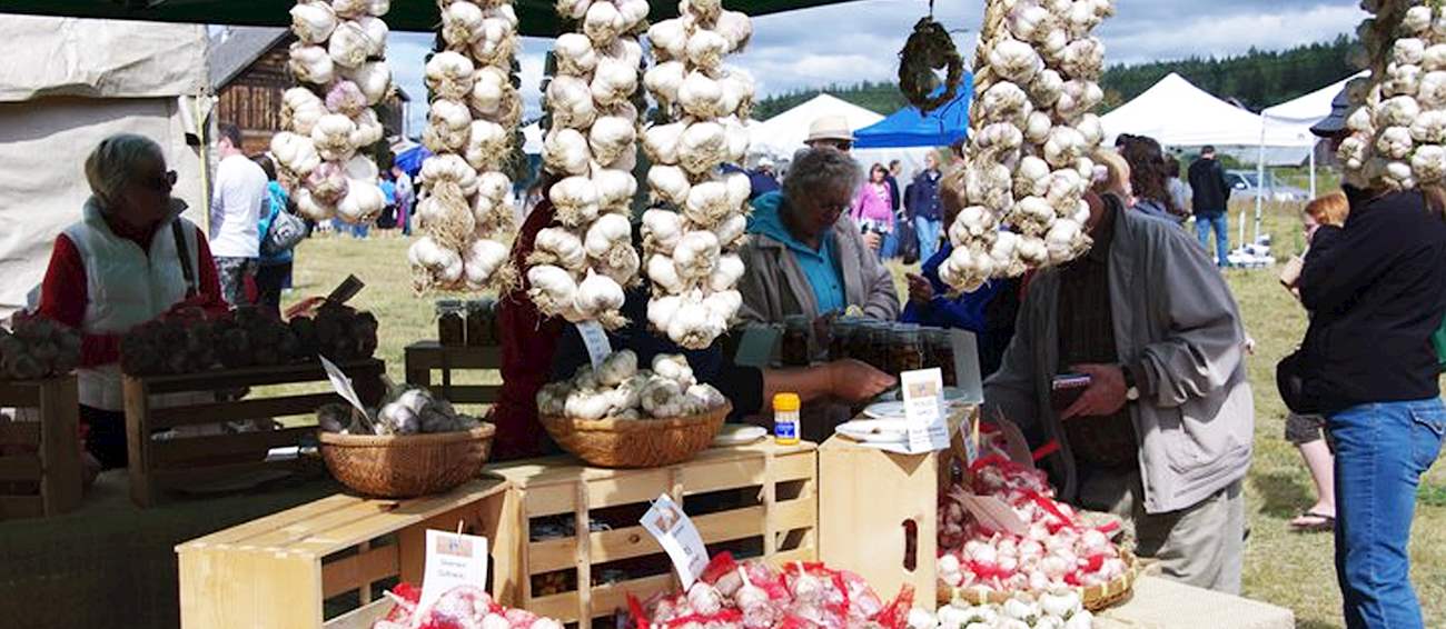 South Cariboo Garlic Festival Vegetable festival in Lac la Hache