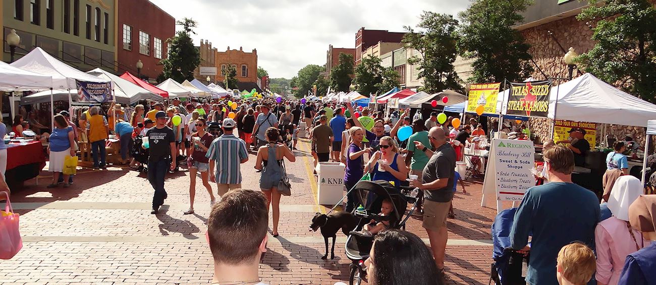 Texas Blueberry Festival Fruit festival in Nacogdoches Where? What