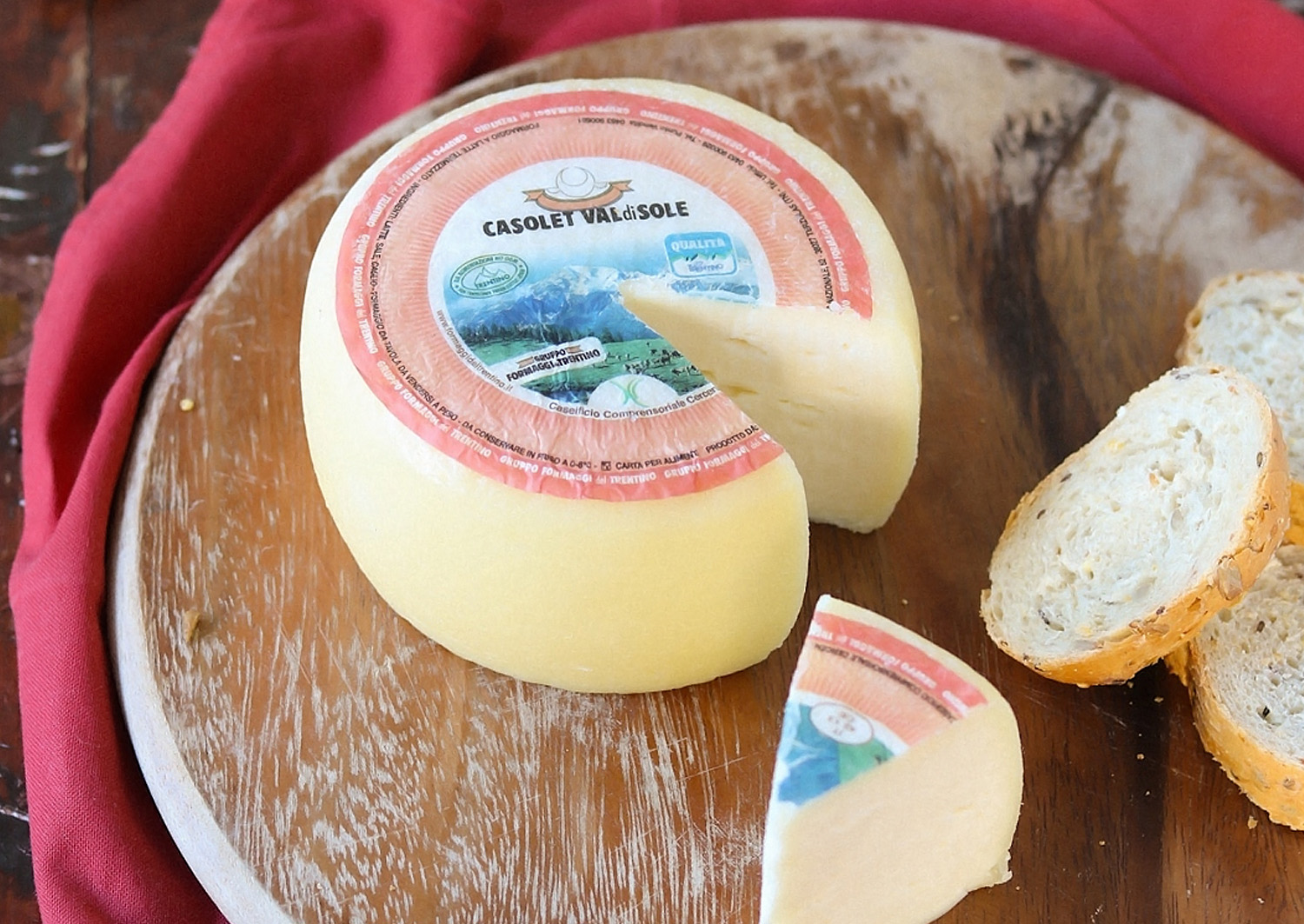 casolet local cheese from trentino italy