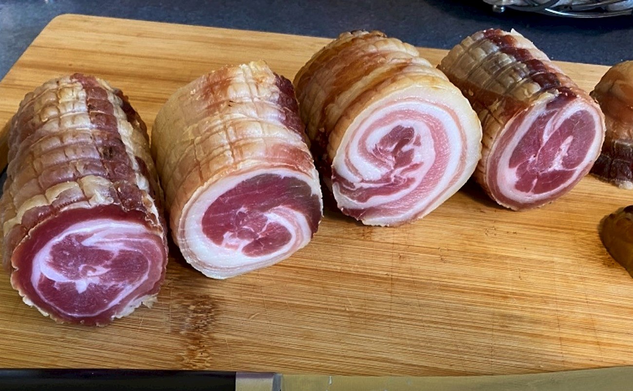 Pancetta (Liguria) Local Cured Meat From Liguria, Italy