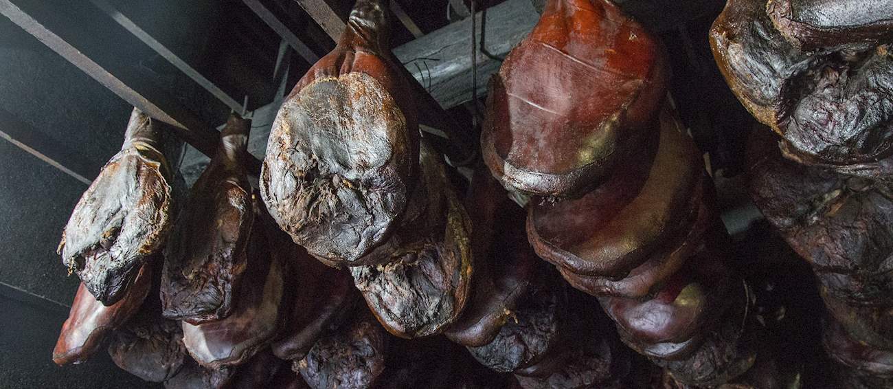 Njeguška Pršuta Local Drycured Ham From Cetinje Municipality, Montenegro