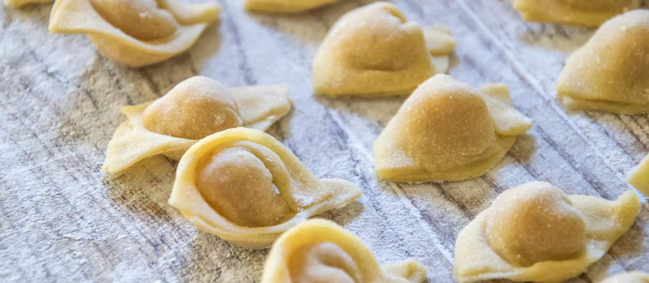 Cappelletti Local Pasta Variety From EmiliaRomagna, Italy