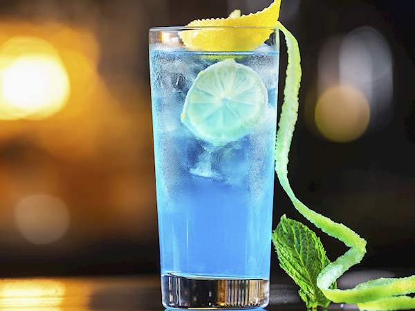 Blue Lagoon Local Cocktail From Paris France