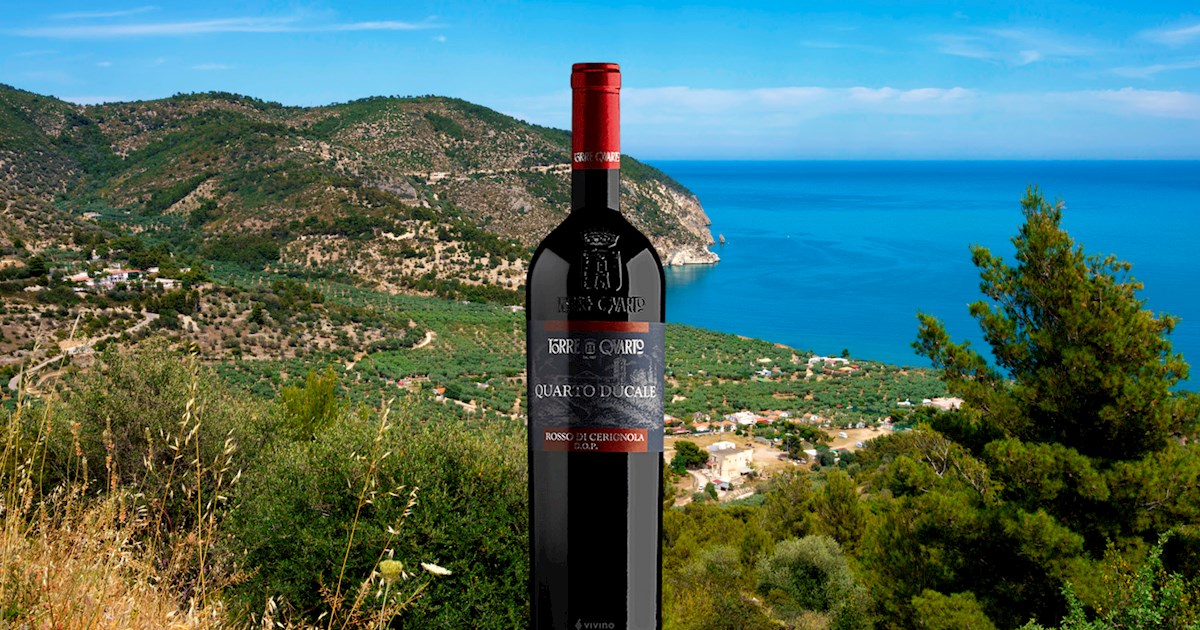 Rosso di Cerignola Local Wine Appellation From Province of Foggia, Italy