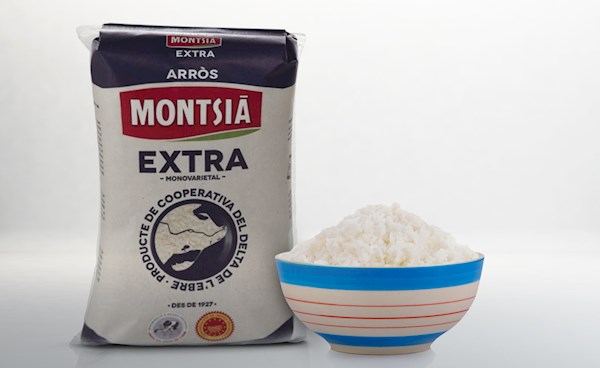 Arroz Bomba, riso a chicco corto, affumicato, Delta dell`Ebro