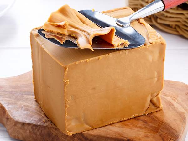 Brunost Local Cheese From Oppland County Norway
