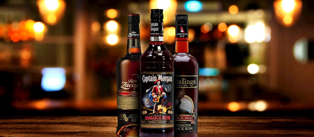 Dark Rum Local Spirit From Caribbean