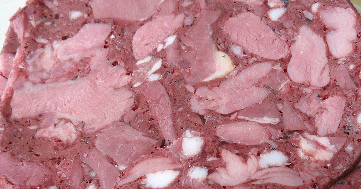 Salceson Local Meat Jelly From Poland, Central Europe