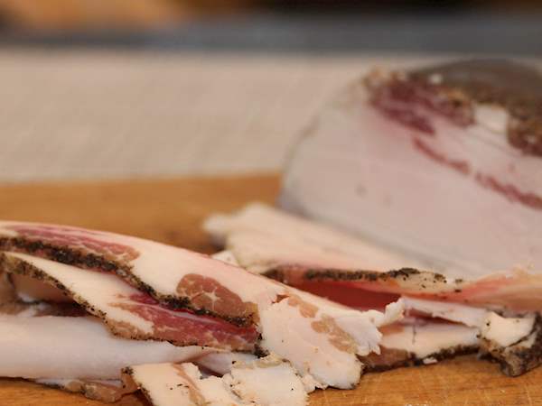 Guanciale Local Cured Meat From Italy