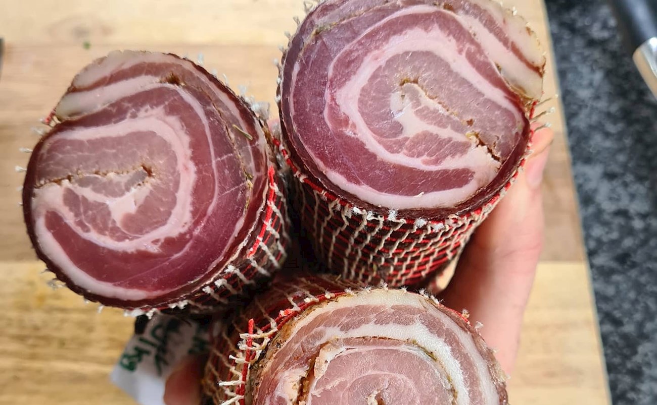 Pancetta (Basilicata) Local Cured Meat From Basilicata, Italy