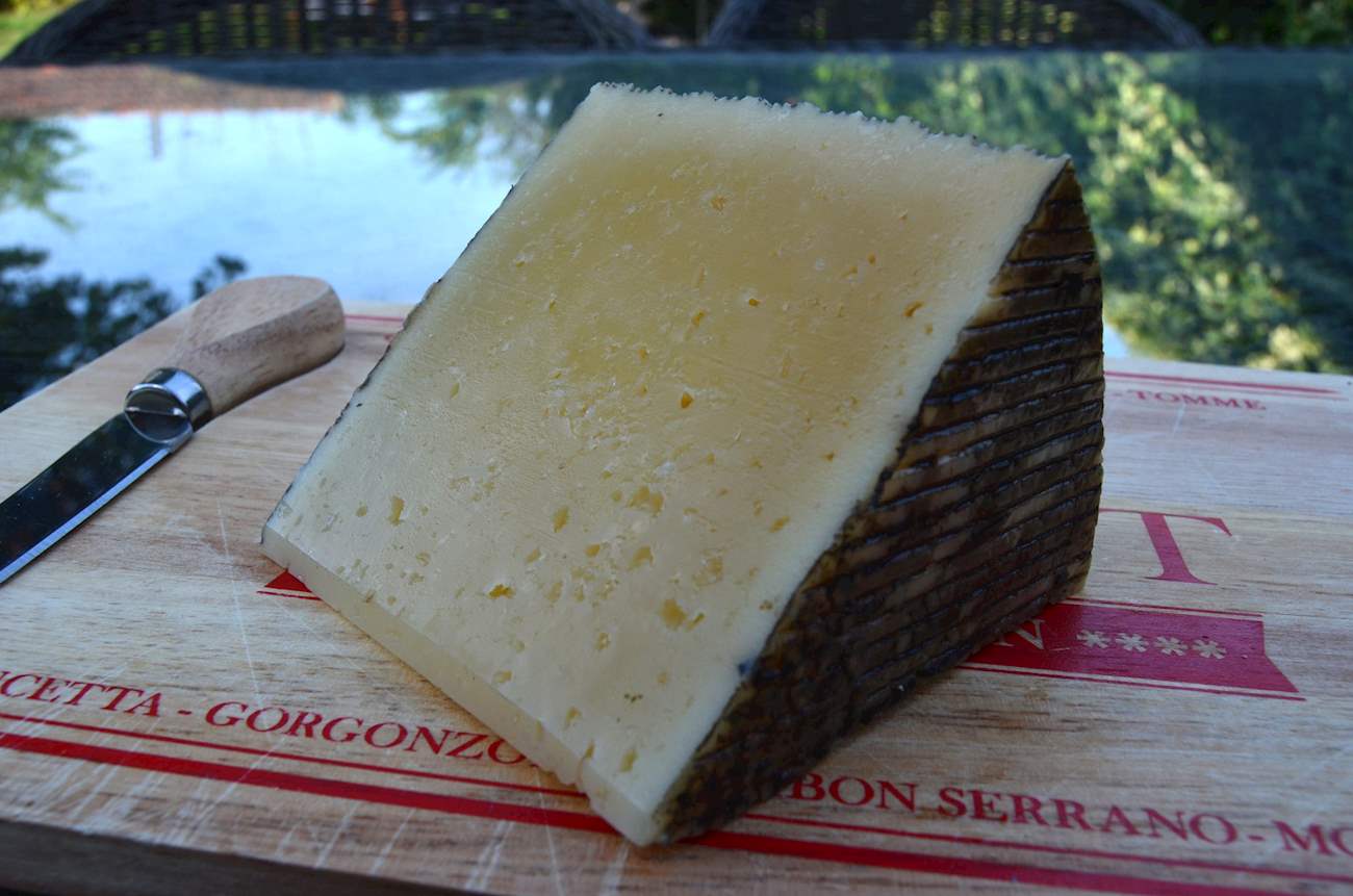 Manchego Curado Local Cheese From CastillaLa Mancha, Spain